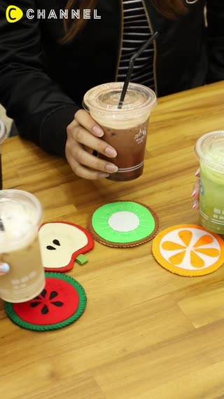 DIY Fruit Coasters ♡🍉🍎