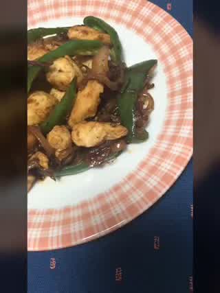 料理初挑戦のわたしにでもできるささみと野菜の甘辛炒め！