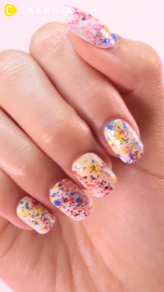 意外簡單的潑墨指彩DIY