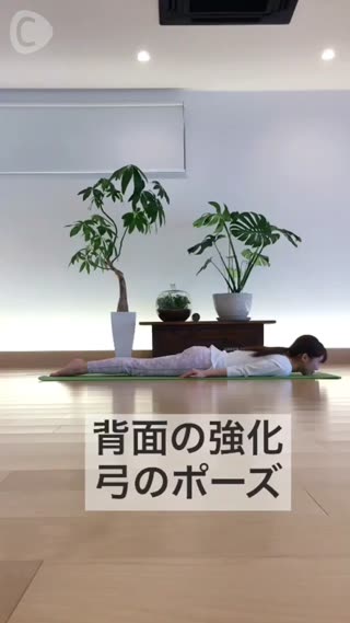 背面の強化 弓のポーズ