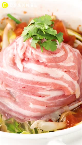 ฮอทพอตเบคอนซุปสองสี