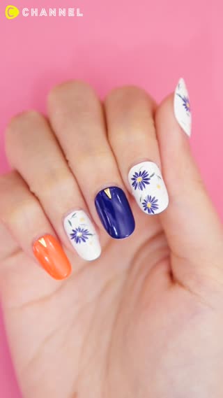 Spring Flower Nail Pattern