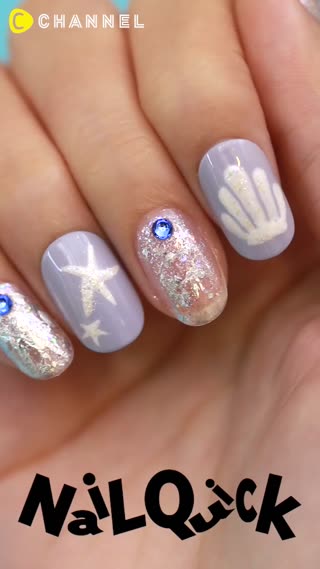 100均アイテムで夏先取り♡セルフホイルネイル