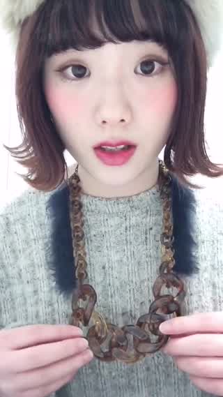 ファー付きのお気に入りネックレスを紹介します♡