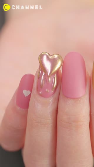 Romantic Heart Nail Art Designs