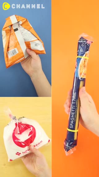 3 ways to seal opend bags!