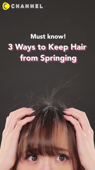 3 Ways to Keep Hair from Springing