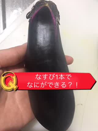 なすび1本で何ができる？！超簡単うまうまクッキング＼(^^)／