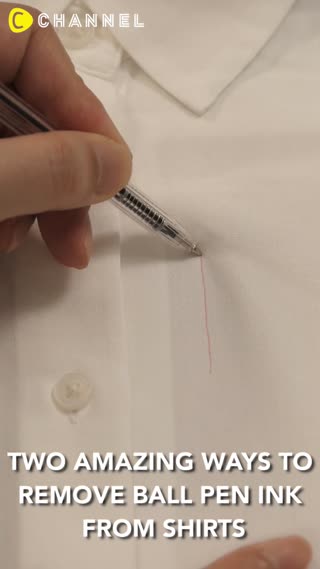 TWO AMAZING WAYS TO REMOVE BALL PEN INK