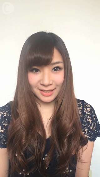 黑色一字夾就可簡單做出的♡隨性發型