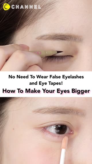 Bigger eyes withourt false eyelashes