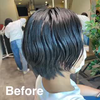 【自粛で伸び放題】すっきりショートヘア！