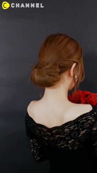 Ann Hathaway style Oscar Updo