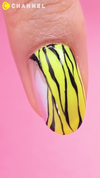 Fun Neon Colored Nails for Summer