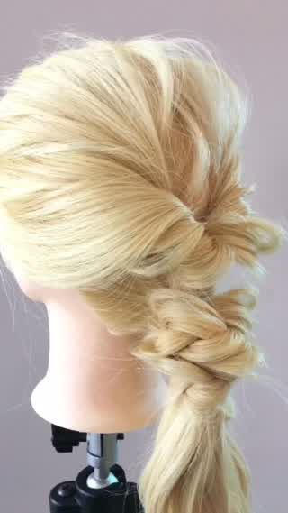 毛量多い方用くるりんポニーアレンジ