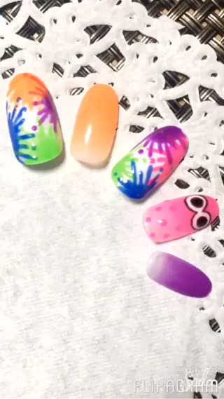 スプラトゥーンネイル！爪の上でもアツい戦い！