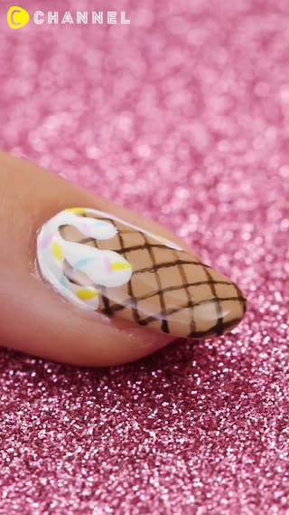Melting Ice Cream Nail♡