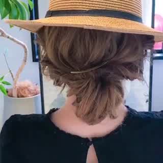 5/10本日のハットに似合う30秒ヘアアレンジ動画