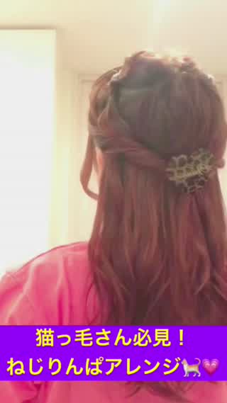 猫っ毛さん必見！《ねじりんぱアレンジ》