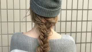 ニット帽に合うアレンジ(^^)