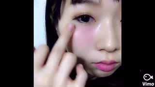 ナチュラルかわいいあざといチーク