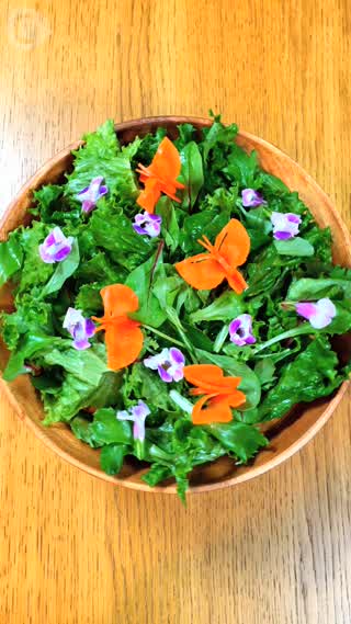 Amazing Butterfly Carrot Art!