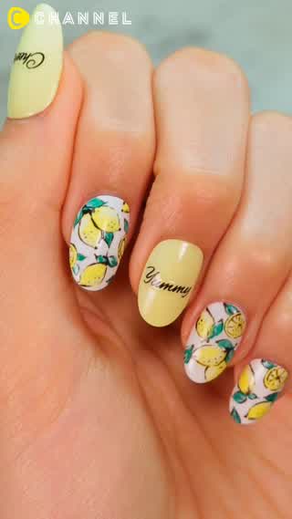 指先に果実♪ レモンネイル 