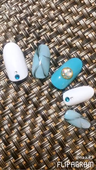 天然石風ネイル！リアルなクリア感がステキ