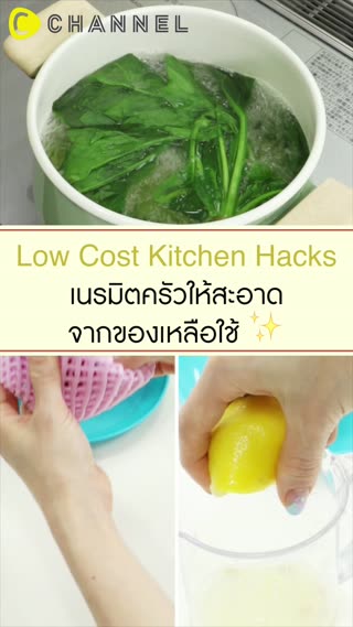 เนรมิตครัวให้สะอาดจากของเหลือใช้ 