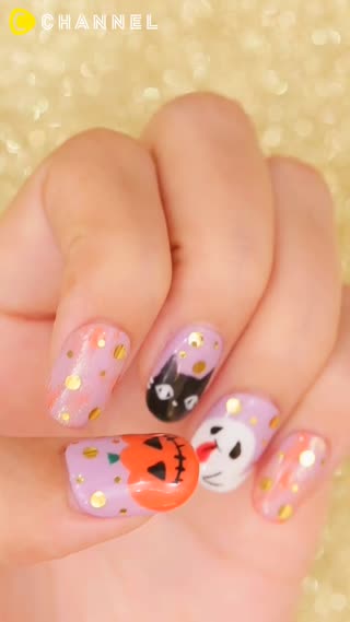 指先の仮装はコレで決まり！？ハッピーハロウィン♡クロネコネイル
