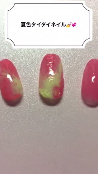 夏色タイダイネイル！