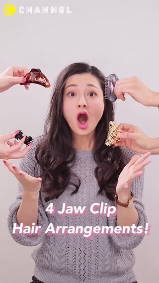 4 Jaw Clip Hair Arrangements!