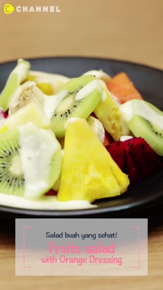 Fruits salad with Orange Dressing 
