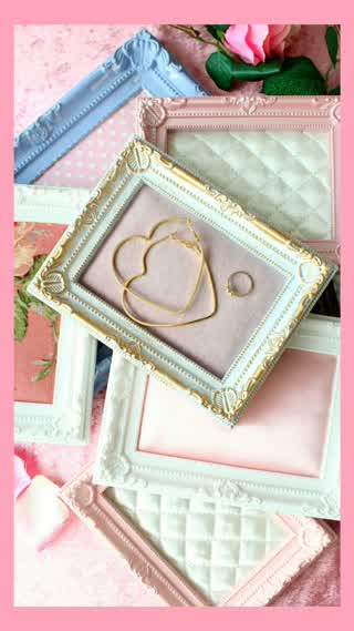 まるでショップのディスプレイ♡フォトフレームで作るアクセサリートレイ