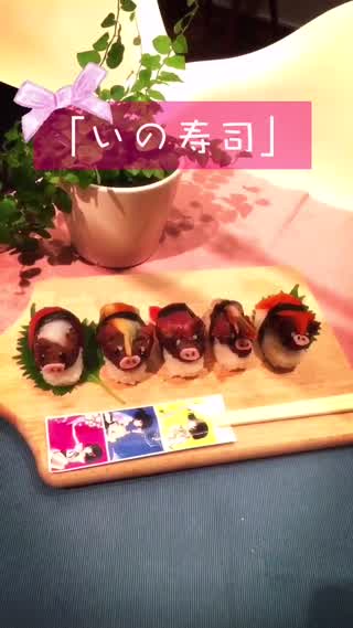 「いの寿司」いのししのキュートなお寿司