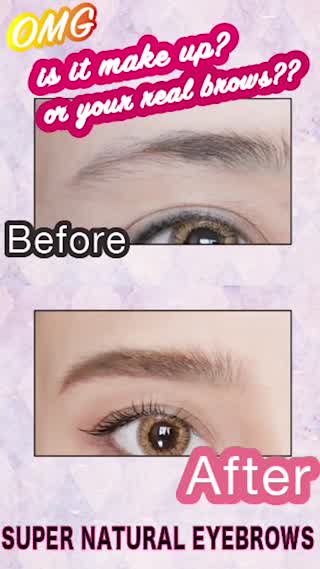 OMG, super realistic eyebrows!