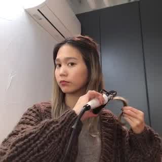 意外と難しい！波ウェーブ巻きの後ろの巻き方のコツ！！！