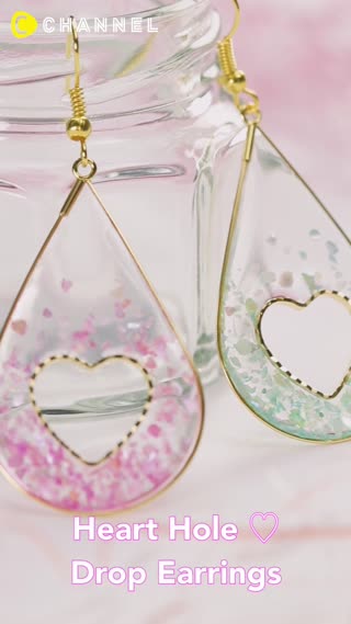 Heart Hole ♡ Drop Earrings