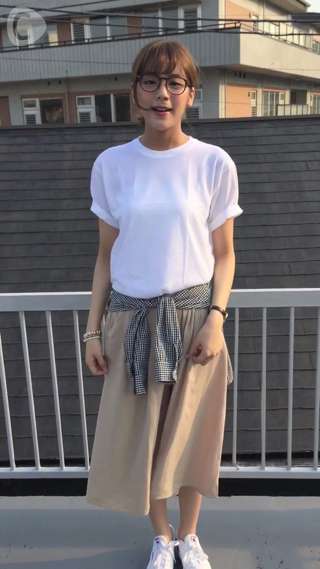 着回しの効くシンプルプチプラコーデにワンポイント！