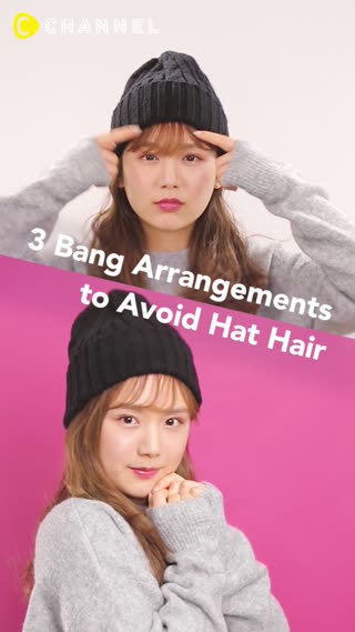 3 Bang Arrangements to Avoid Hat Hair