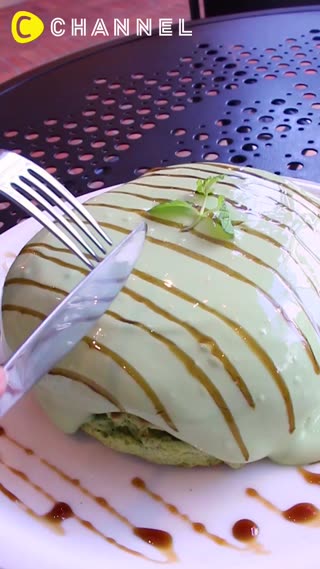 好萊塢明星也瘋狂！超鬆軟的抹茶煎餅！