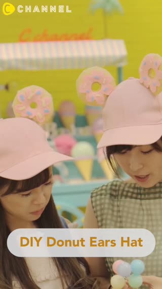 DIY Donut Ears Hat