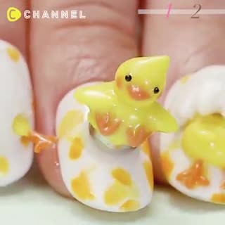 4D Cute Chick Nail