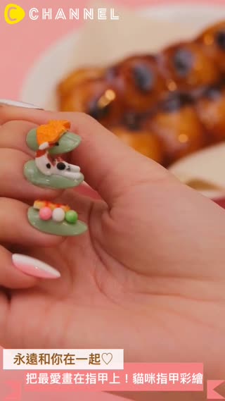 永遠和你在一起♡把最愛畫在指甲上！貓咪指甲彩繪