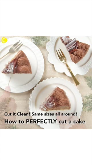 How to PERFECTLY cut a cake🍰🎉