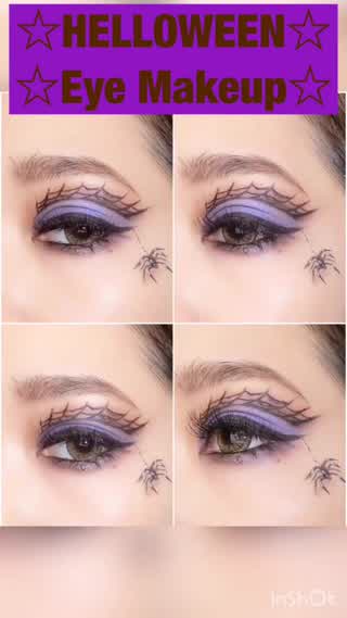 アイライナーだけでできるHalloween 用アイメイク