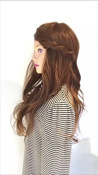 前髪シリーズ第5弾‼️これなら簡単崩れにくい‼️ハーフロープアレンジ‼️