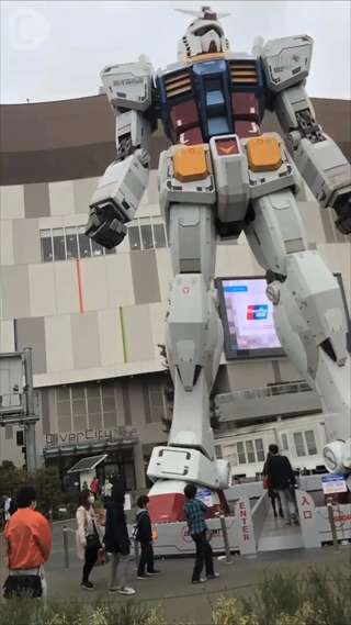 Meeting the authentic Gandam at Odaiba♡