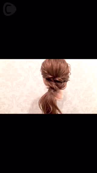 ロングの方向け ゴム2本でできる！簡単ポニーテール SALONTube